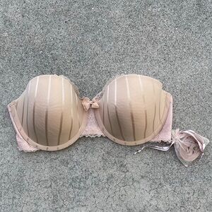 FELINA Strapless Convertible Underwire Tan Nude 36D new without tags